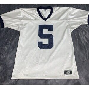 Mens Medium Penn State OT Sports football jersey vintage USA #5 White Out Ready